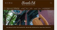 Desktop Screenshot of elwoodspub.com